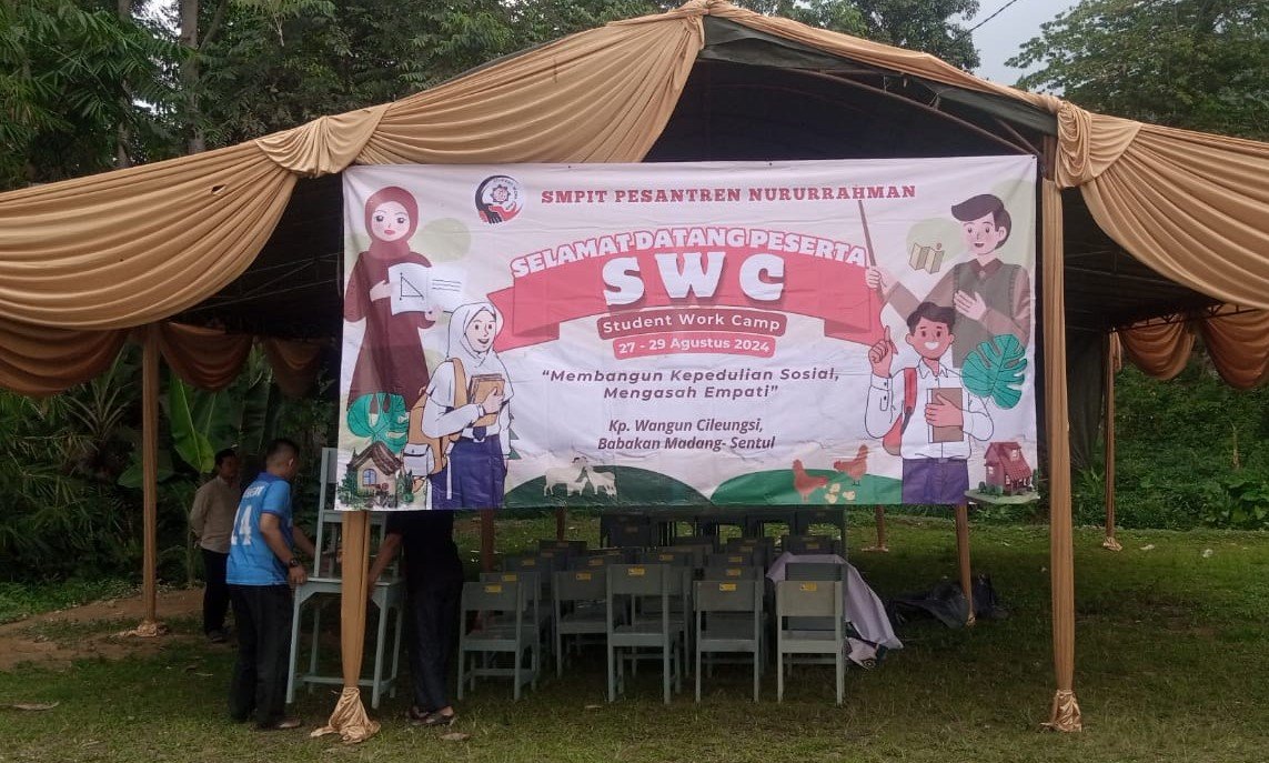 Student Work Camp SMPIT Pesantren Nururrahman 2024 : Membangun Kepedulian Sosial, Mengasah Empati